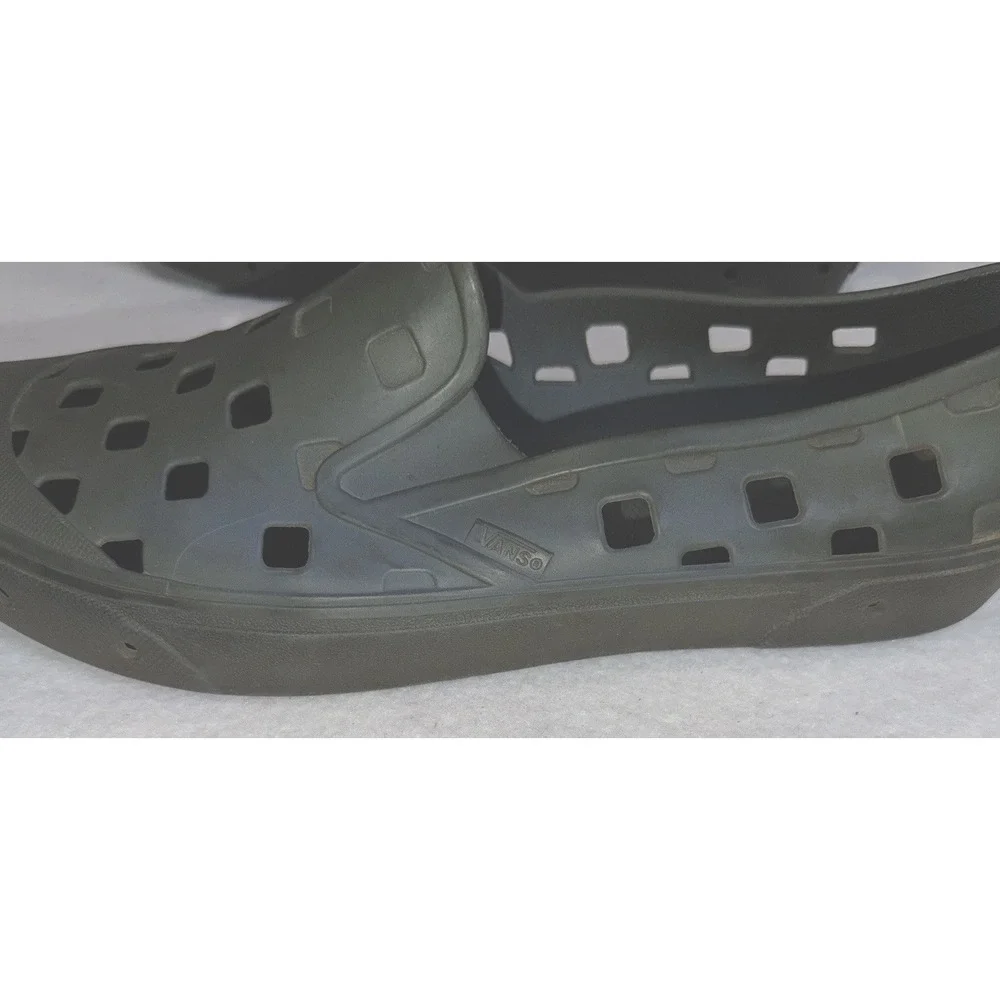 Vans Slip On Shoes Men's US 13‎ Olive Green Rubber Clogs